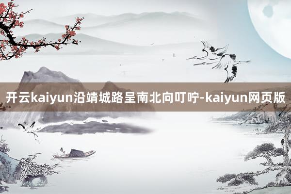 开云kaiyun沿靖城路呈南北向叮咛-kaiyun网页版